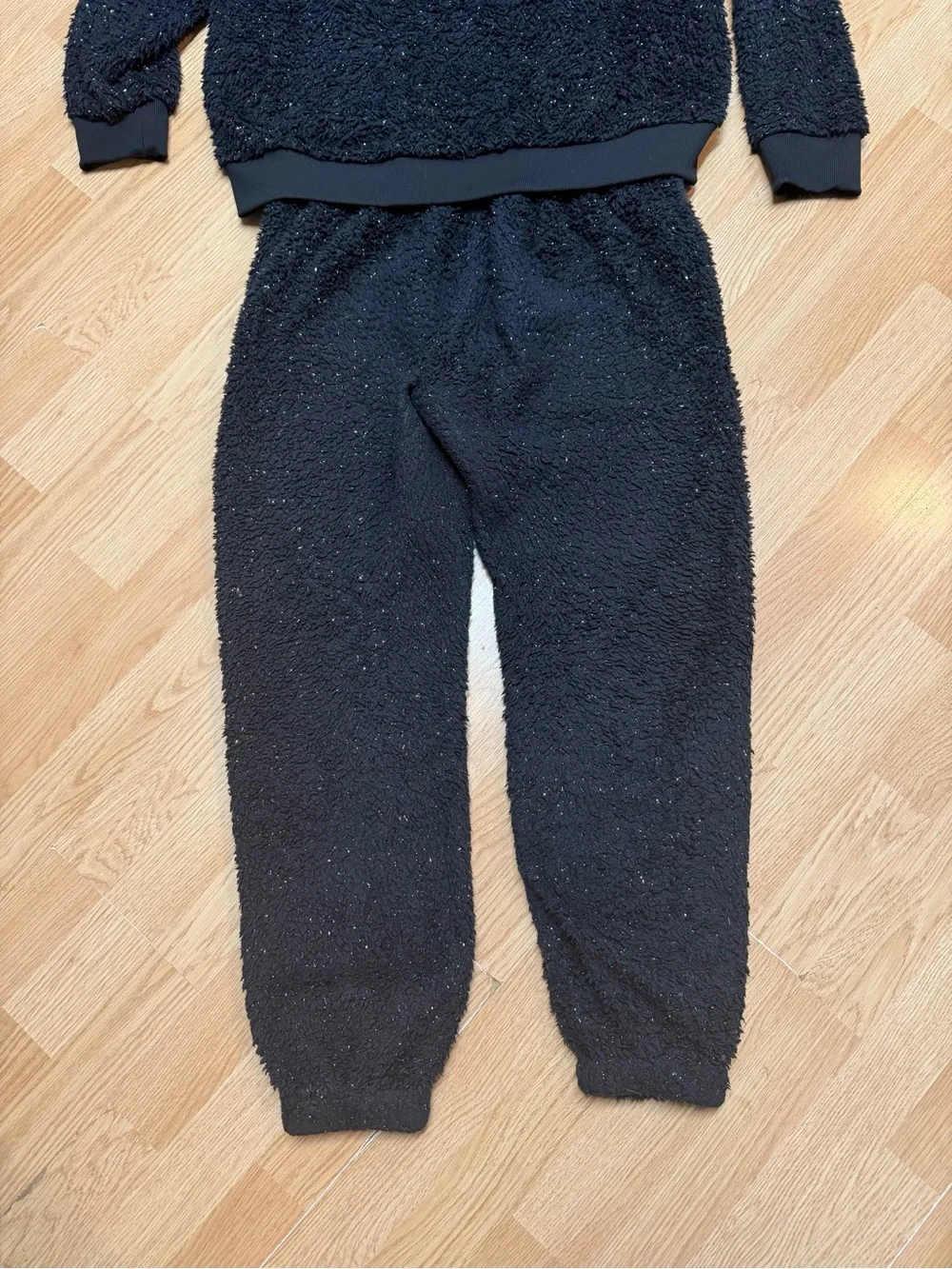 Justice Sport Girls XL Plus 16P 18P Faux Fur Hoodie Jogger 2 Piece Outfit Set
